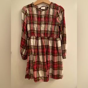 Hanna Andersson Ref Plaid Dress, Size 6-7